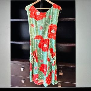 Anthropologie silk dress, EUC, size 12